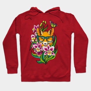 Fox with Glasses Hoodie